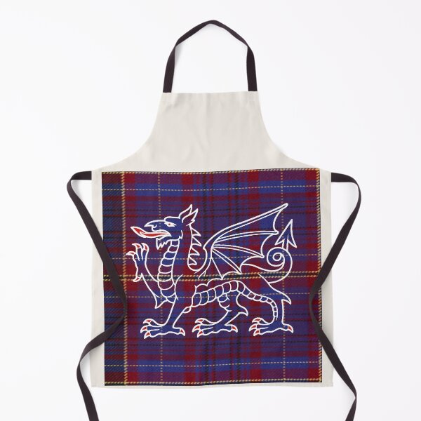 Item preview, James Welsh Tartan – I Love Forever & y Ddraig Goch - the red dragon v3 designed and sold by WheelieGdArt.