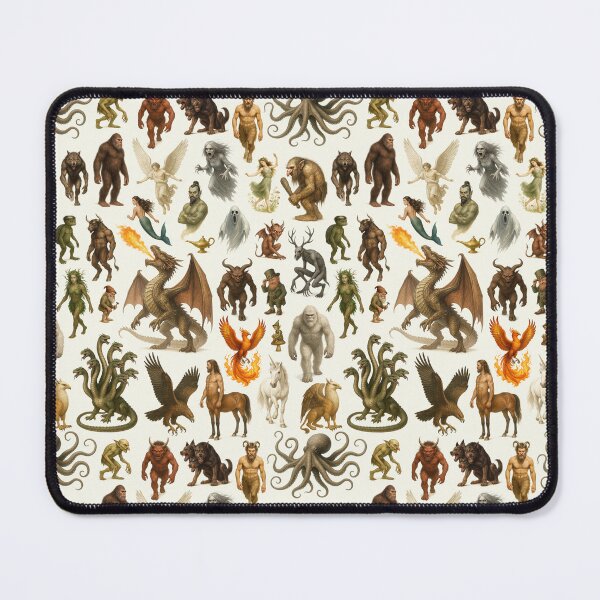 Item preview, Mythical Creatures Retro Style Illustration Chart designed and sold by kakarikihill.