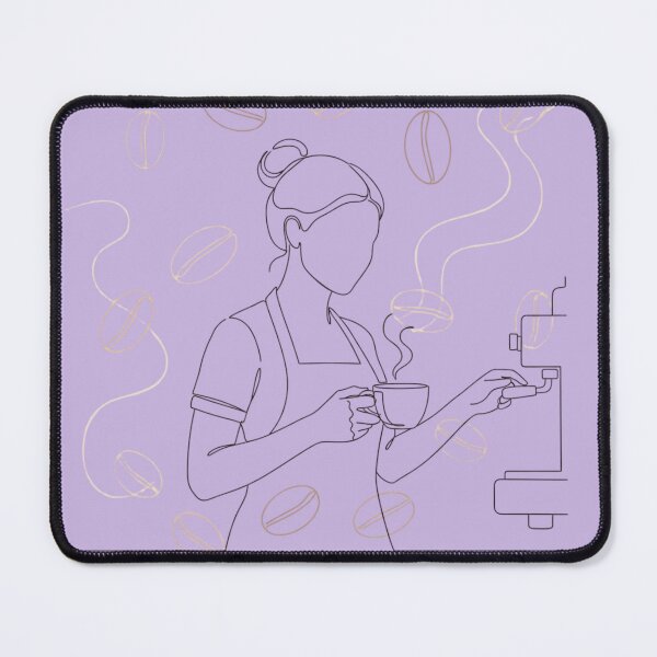 Item preview, Minimalist Barista Coffee Line Art Modern Cafe Art designed and sold by anandsiva2703.