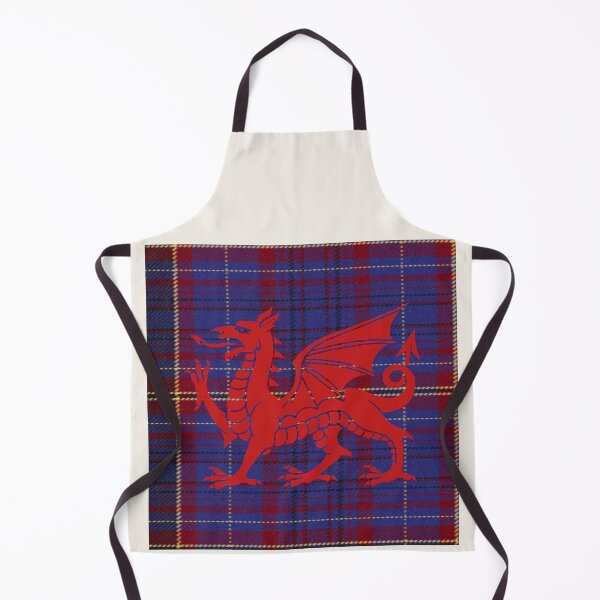 Item preview, James Welsh Tartan – I Love Forever & y Ddraig Goch - the red dragon v4 designed and sold by WheelieGdArt.