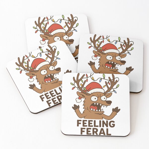Item preview, Feeling Feral - Christmas Feral Reindeer designed and sold by DavdPrt.