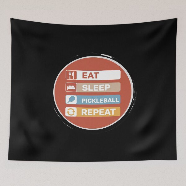 Item preview, Pickleball Quote, Eat Sleep Pickleball Repeat designed and sold by GasVille.