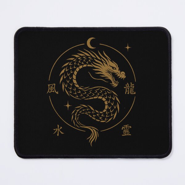 Item preview, Tatsu – Japanese Dragon Sigil | Gold Mythic Serpent Art by Oblivion Rise designed and sold by OblivionRise.