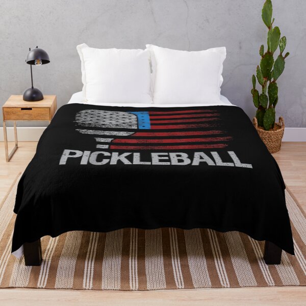 Item preview, US Flag Pickleball Player Paddleball Paddle Pickleball Player designed and sold by AlexanderMaS.