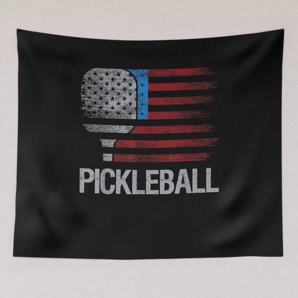 Item preview, US Flag Pickleball Player Paddleball Paddle Pickleball Player designed and sold by AlexanderMaS.