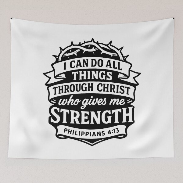 Item preview, Philippians 4:13 I can do all things through Christ who gives me strength designed and sold by plushism.