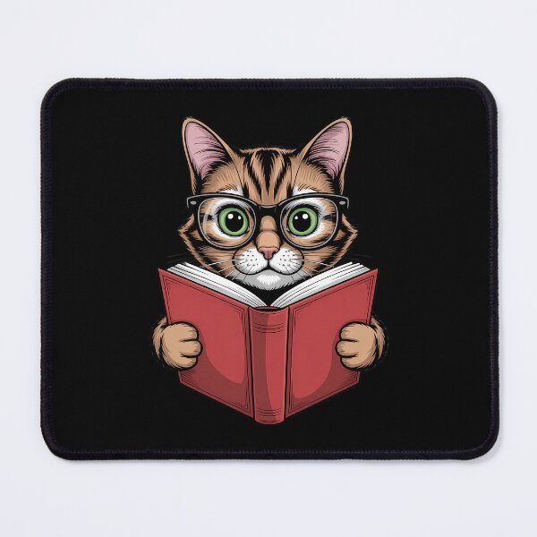 Item preview, Smarty Reader Cute Cat Holiday Bookworm World Book Day designed and sold by HellD3vil-Art.