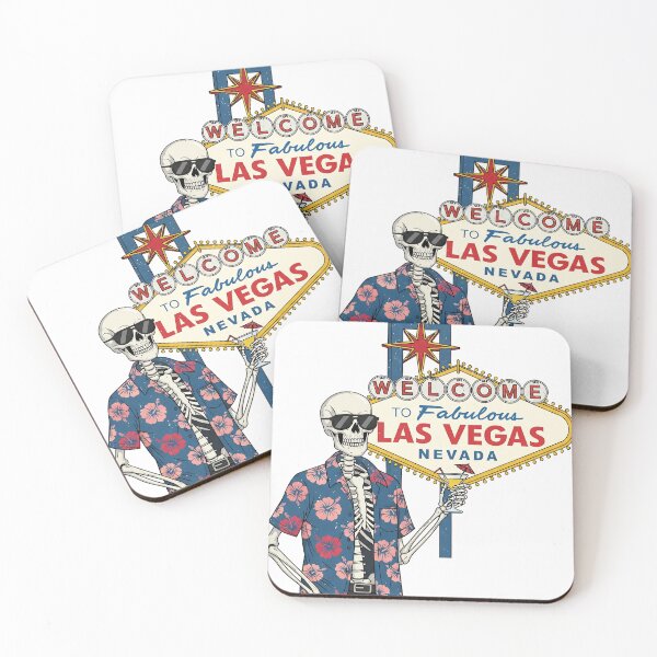 Item preview, Cool Skeleton Tourist at Las Vegas Welcome Sign designed and sold by Static Noise.