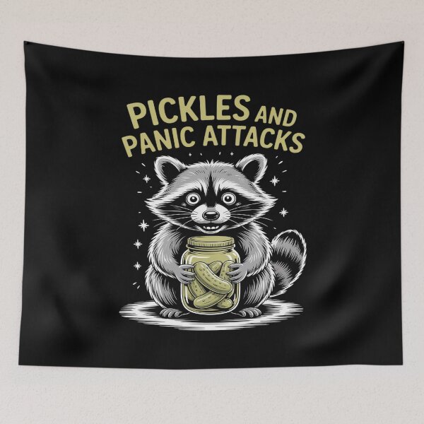 Item preview, Pickles and Panic Attacks Funny Raccoon designed and sold by GasVille.