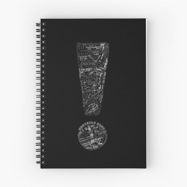 Item preview, "Warning Signal Typography – Chaotic Exclamation Design" designed and sold by ByKubraArt.