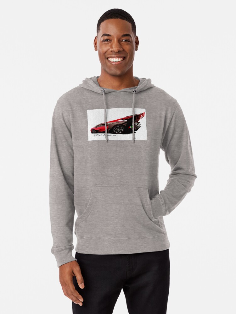 Thumbnail 1 of 5, Lightweight Hoodie, Super Car Art #14 We're Awesome  designed and sold by Photoart4U.