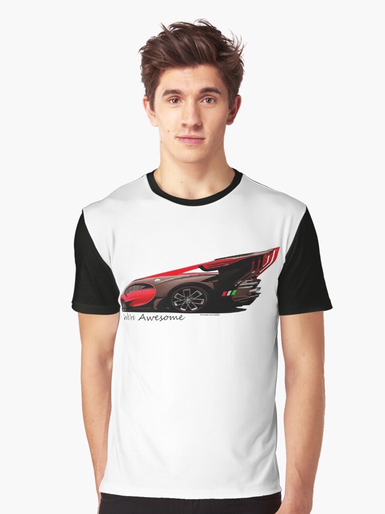 Thumbnail 1 of 5, Graphic T-Shirt, Super Car Art #14 We're Awesome designed and sold by Photoart4U.