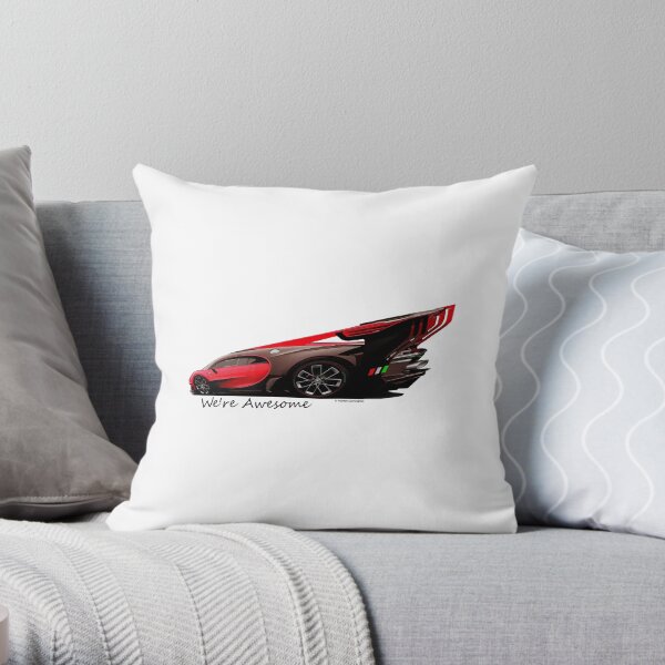 Super Car Art #14 We're Awesome Throw Pillow