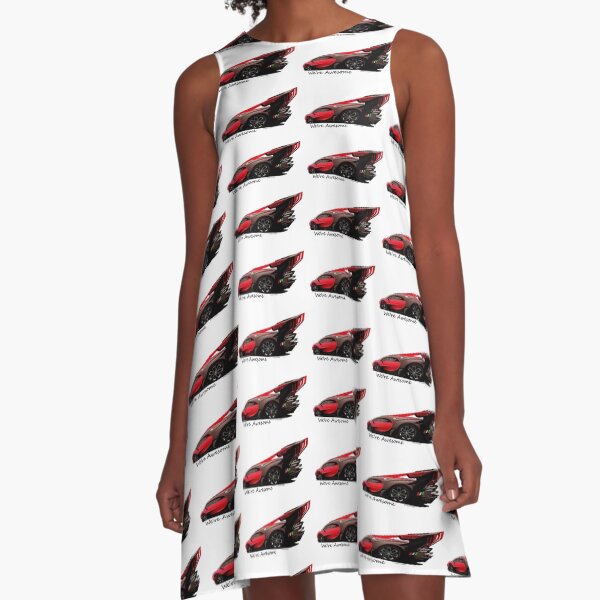 Super Car Art #14 We're Awesome A-Line Dress