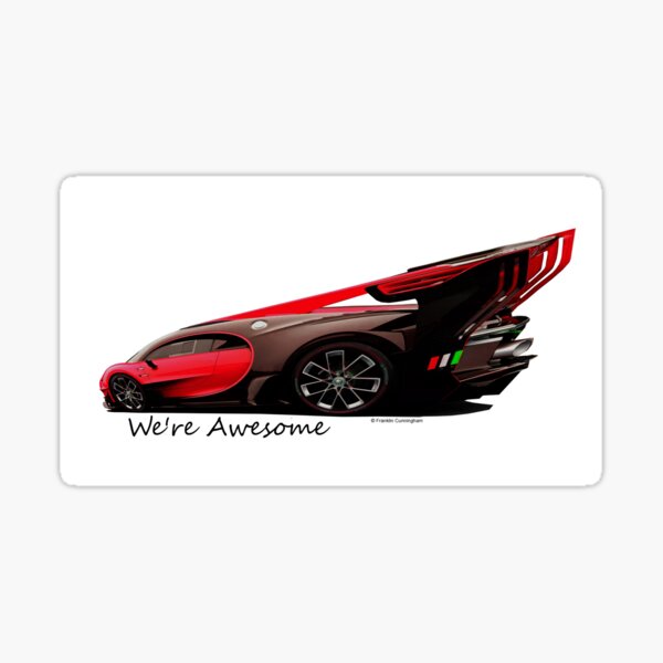Super Car Art #14 We're Awesome Sticker