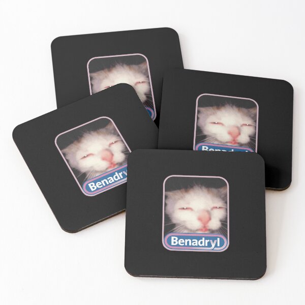 Item preview, Benadryl Cat Meme   designed and sold by ChouaMouasa.