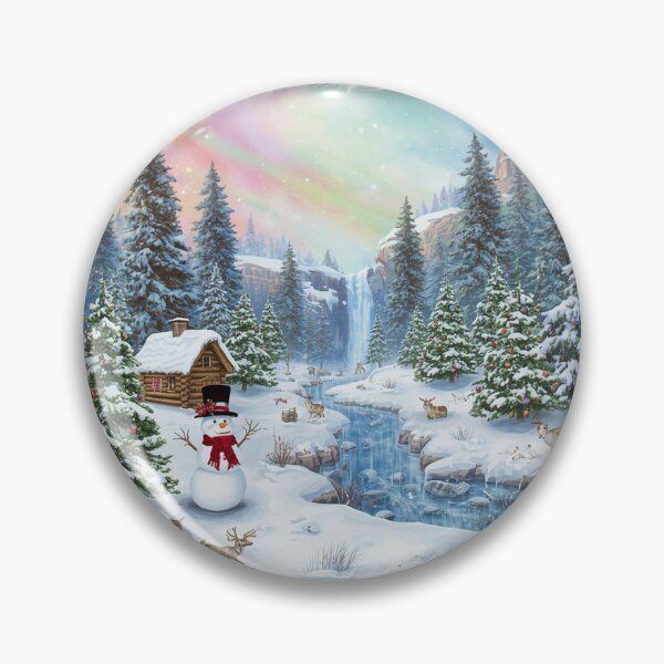 Artikelvorschau, Verzaubertes Feder-Winterwunderland – Magische Weihnachtsfantasieszene entworfen und verkauft von PixelVibe782.