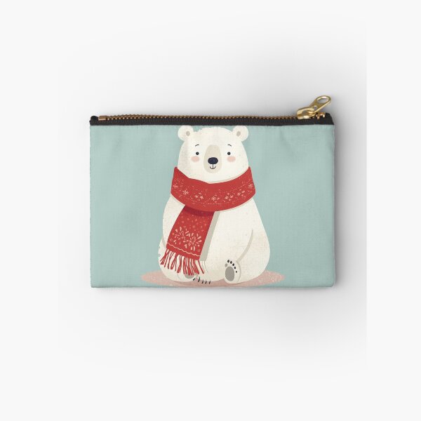 Item preview, Winter Polar Bear with Scarf designed and sold by pixelandpine.