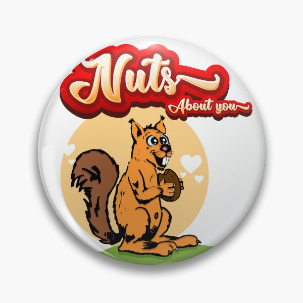 Item preview, Nuts About You Cute Squirrel Pun Gift designed and sold by ZOCCAS.