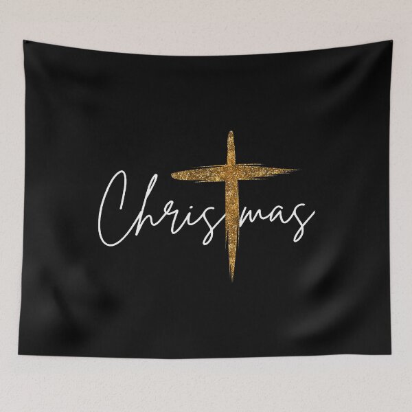 Item preview, Jesus Christian Cross Merry Christmas 	s Family Holiday designed and sold by OnaConnie.