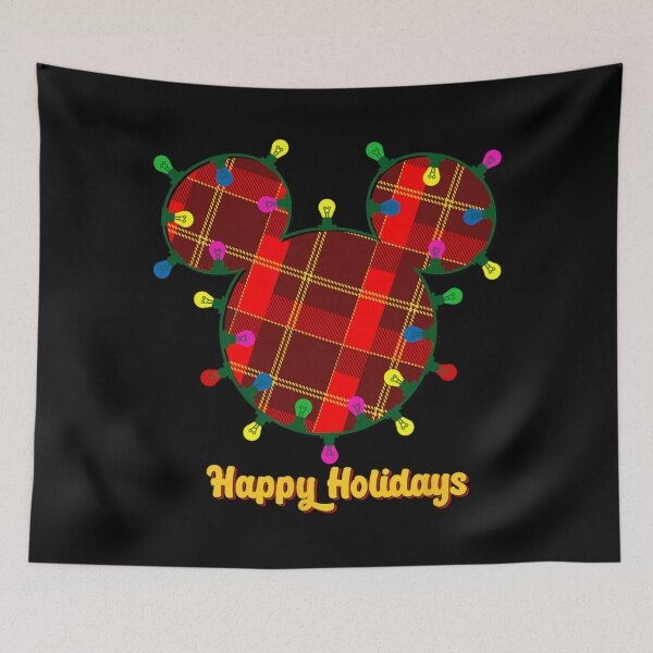 Item preview, Mickey Happy Holidays Plaid  designed and sold by ridingscali6.