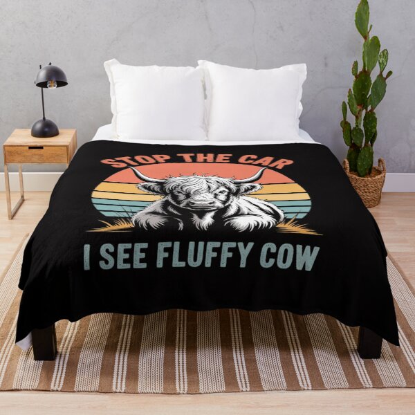 Item preview, Stop The Car Fluffy Cow designed and sold by CareTopping.