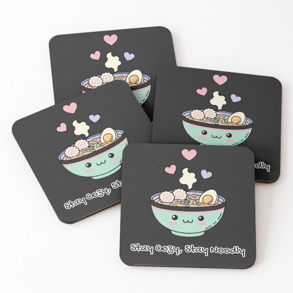 Item preview, Kawaii Smiling Ramen Bowl - Stay Cozy, Stay Noodly designed and sold by SebastianSpace.