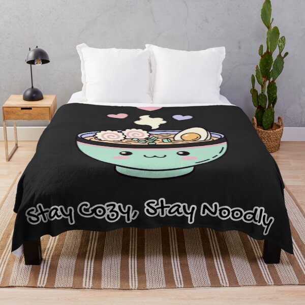 Item preview, Kawaii Smiling Ramen Bowl - Stay Cozy, Stay Noodly designed and sold by SebastianSpace.