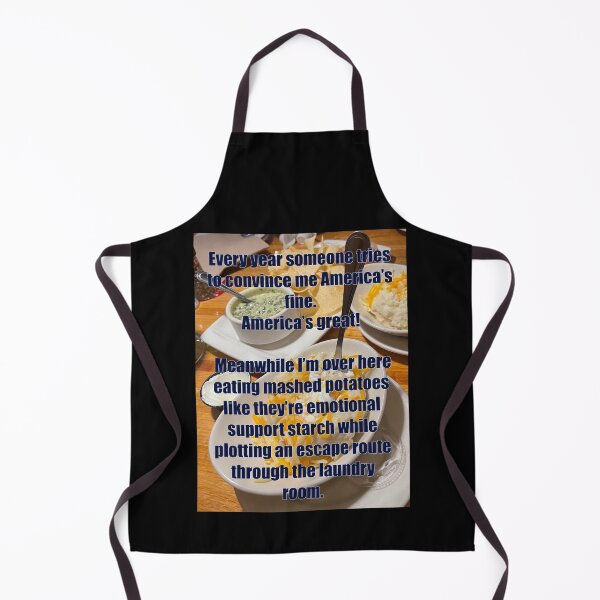 Item preview, Holiday Dinner Chaos Meme – Emotional Support Mashed Potatoes and Political Survival designed and sold by aadventures.