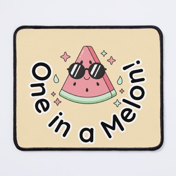Item preview, Cool Kawai Watermelon Slice with Sunglasses - "One in a Melon" designed and sold by SebastianSpace.