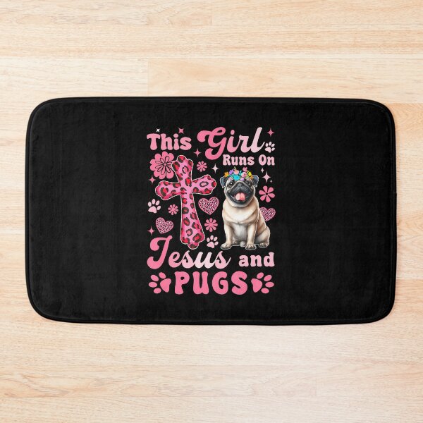 Item preview, Girl Runs On Jesus And Pug Leopard Costume Women Lover designed and sold by OnaConnie.