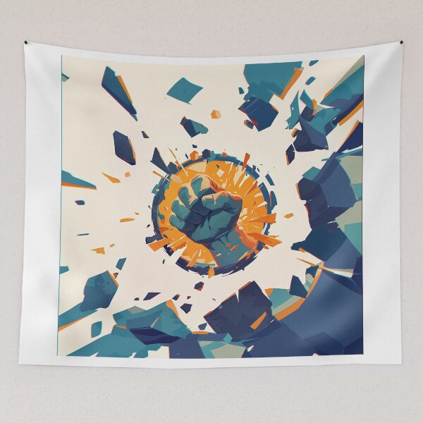 Item preview, Fist Shattering Through Barrier designed and sold by Christian Weiss.