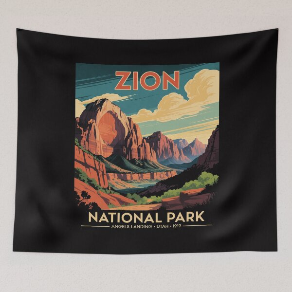 Item preview, Zion National Park Utah Angels Landing hiking Trail designed and sold by MuteElevent.
