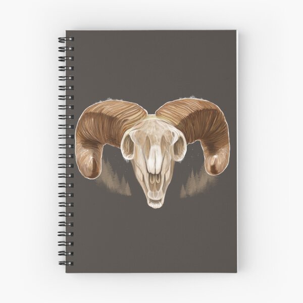 Item preview, Big Horn Sheep Skull, handpainted Painting designed and sold by AK-Hevonen.