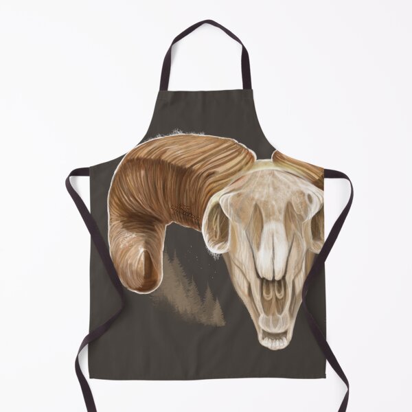 Item preview, Big Horn Sheep Skull, handpainted Painting designed and sold by AK-Hevonen.