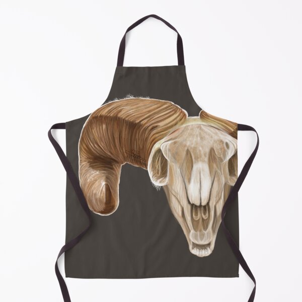 Item preview, Big Horn Sheep Skull, handpainted Painting designed and sold by AK-Hevonen.