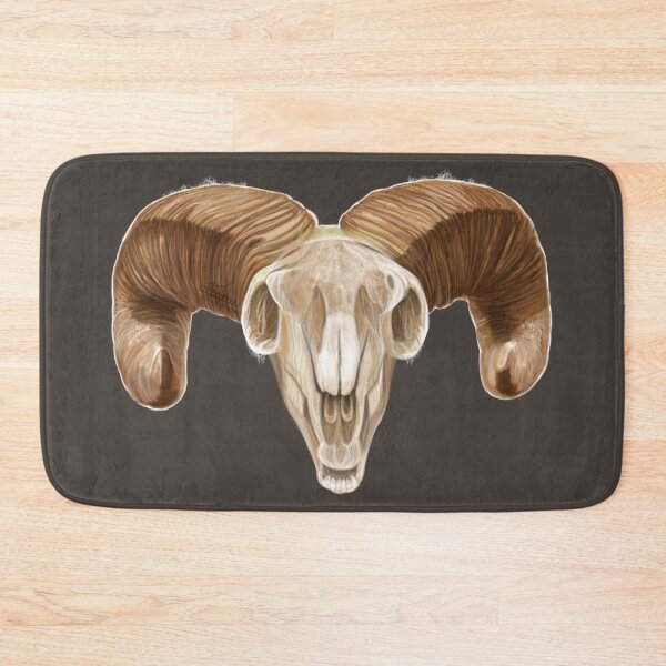 Item preview, Big Horn Sheep Skull, handpainted Painting designed and sold by AK-Hevonen.