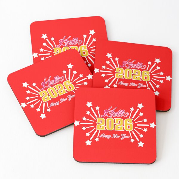 Item preview, Hello 2026 Happy New Year Fireworks Cute Typography T-Shirt designed and sold by Stag Prime Shop.