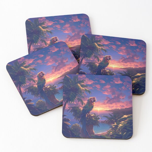 Item preview, Parrot Watching Sunset Over Sea designed and sold by Christian Weiss.