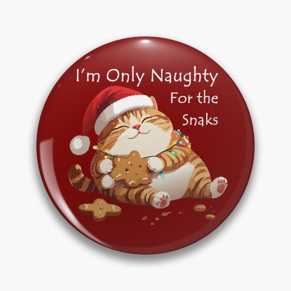 Item preview, I'm Only Naughty For The Snacks Cat T-Shirt | Funny Feasting Feline Gift designed and sold by SylwiaPrint.
