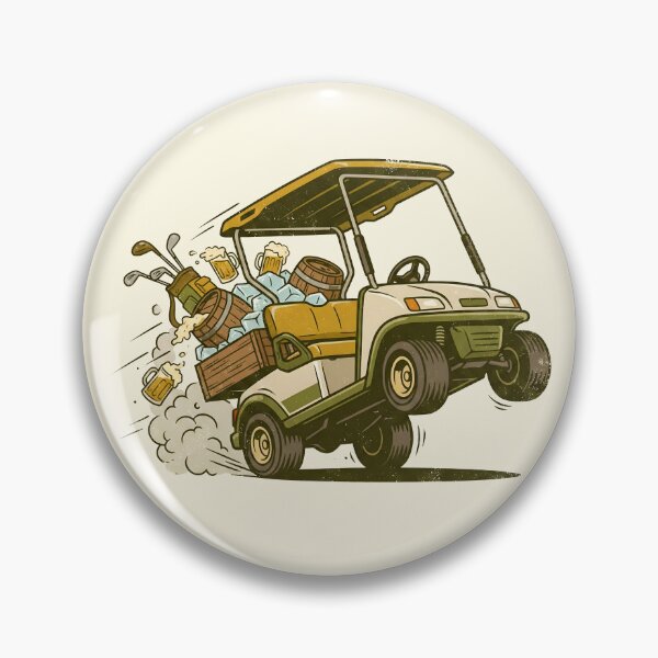 Item preview, Crazy Beer Run Golf Cart – Funny Drunk Golfing Cartoon designed and sold by Imaginationbeyond.