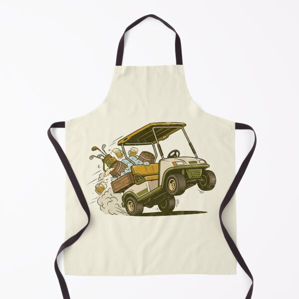 Item preview, Crazy Beer Run Golf Cart – Funny Drunk Golfing Cartoon designed and sold by Imaginationbeyond.