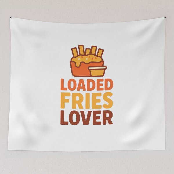 Item preview, Loaded Fries Lover Cheesy Snack Funny Food designed and sold by RedCircleArt.