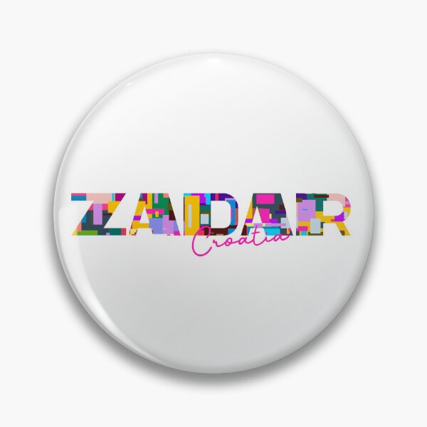Item preview, Zadar, Croatia, Vibrant Abstract City Typography Art designed and sold by Wanderful-roads.