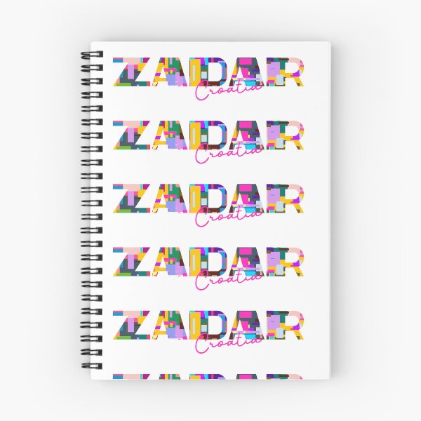 Item preview, Zadar, Croatia, Vibrant Abstract City Typography Art designed and sold by Wanderful-roads.