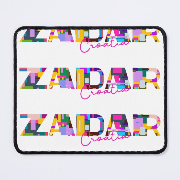 Item preview, Zadar, Croatia, Vibrant Abstract City Typography Art designed and sold by Wanderful-roads.
