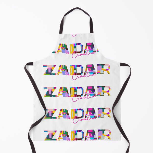 Item preview, Zadar, Croatia, Vibrant Abstract City Typography Art designed and sold by Wanderful-roads.