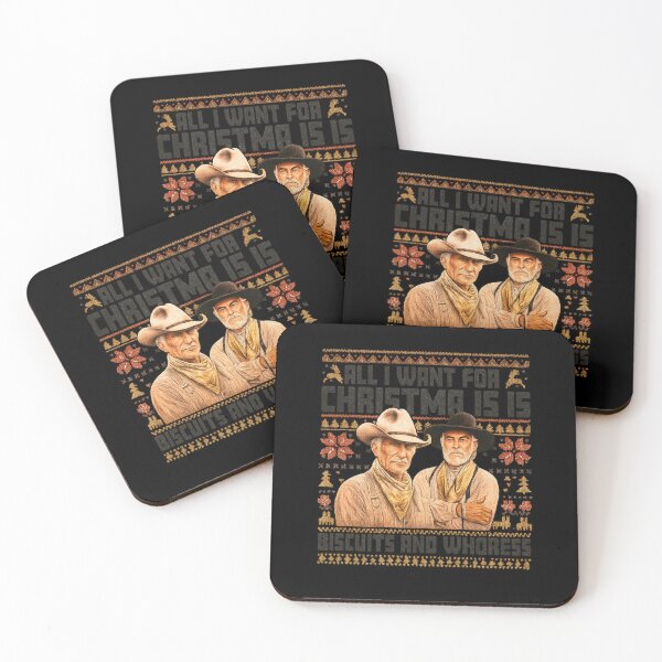 Item preview, All i want for christmas is biscuits and whores ,Western Cowboys Biscuits and Whores Christmas Quote designed and sold by IdealDo.