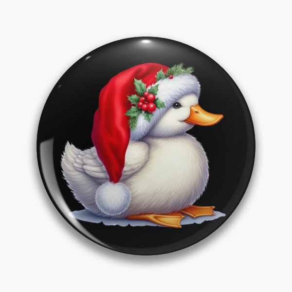 Item preview, A Festive Duckling in a Santa Hat designed and sold by Dominik1994.