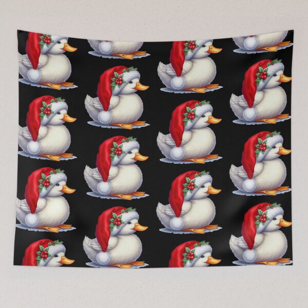 Item preview, A Festive Duckling in a Santa Hat designed and sold by Dominik1994.